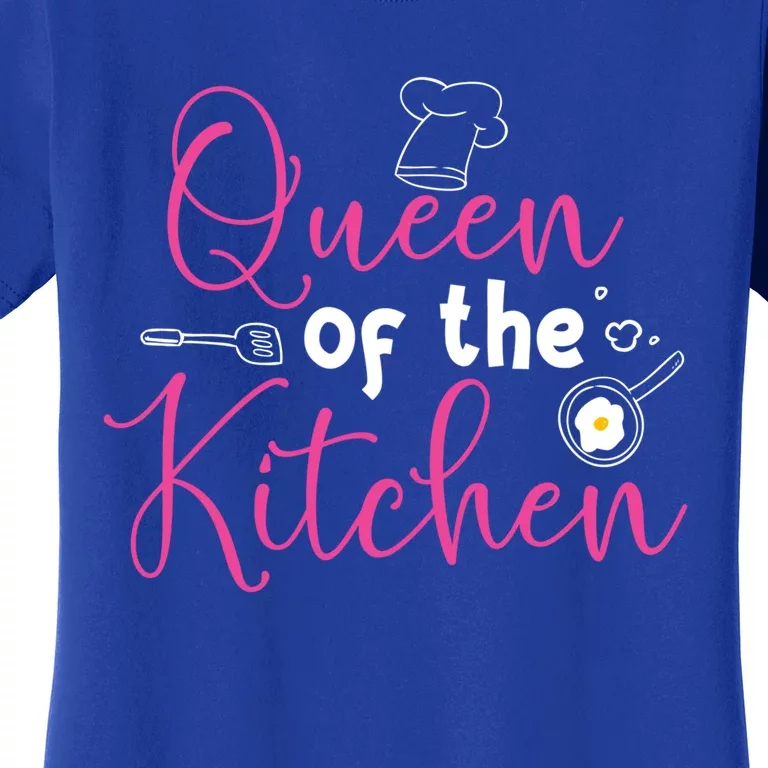 Cooking Queen Kitchen Funny Gift For Chef Culinary Student Cool Gift Women's T-Shirt