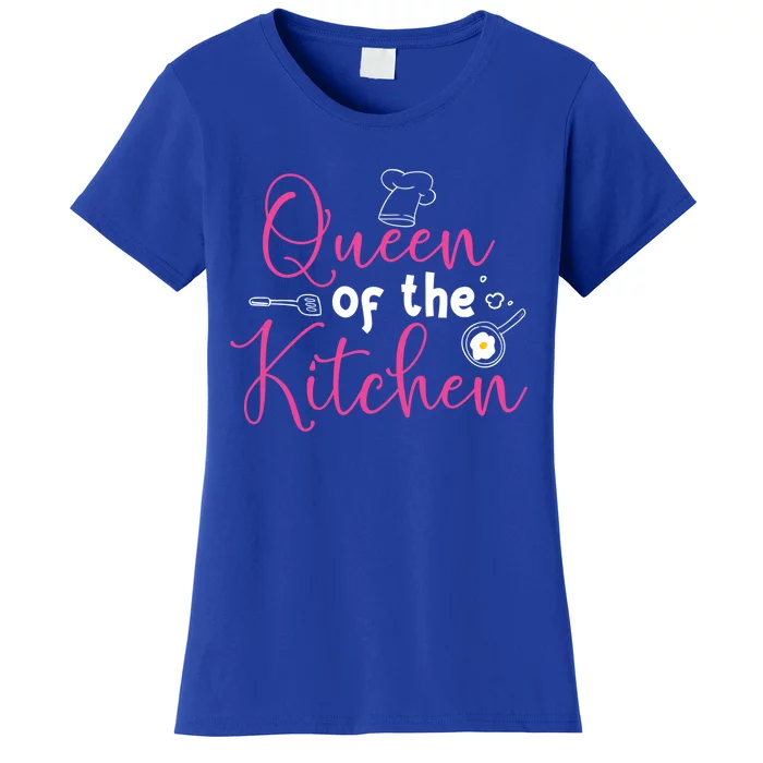 Cooking Queen Kitchen Funny Gift For Chef Culinary Student Cool Gift Women's T-Shirt