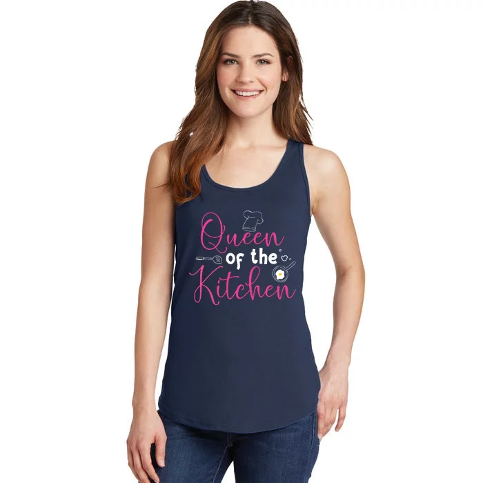 Cooking Queen Kitchen Funny Gift For Chef Culinary Student Ladies Essential Tank