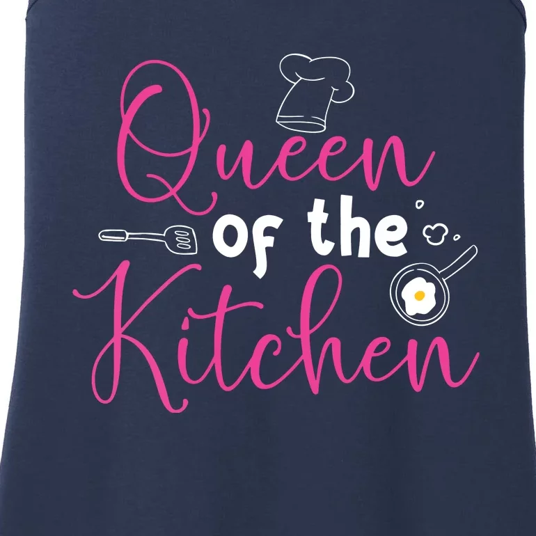 Cooking Queen Kitchen Funny Gift For Chef Culinary Student Ladies Essential Tank