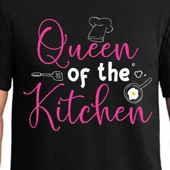 Cooking Queen Kitchen Funny Gift For Chef Culinary Student Pajama Set