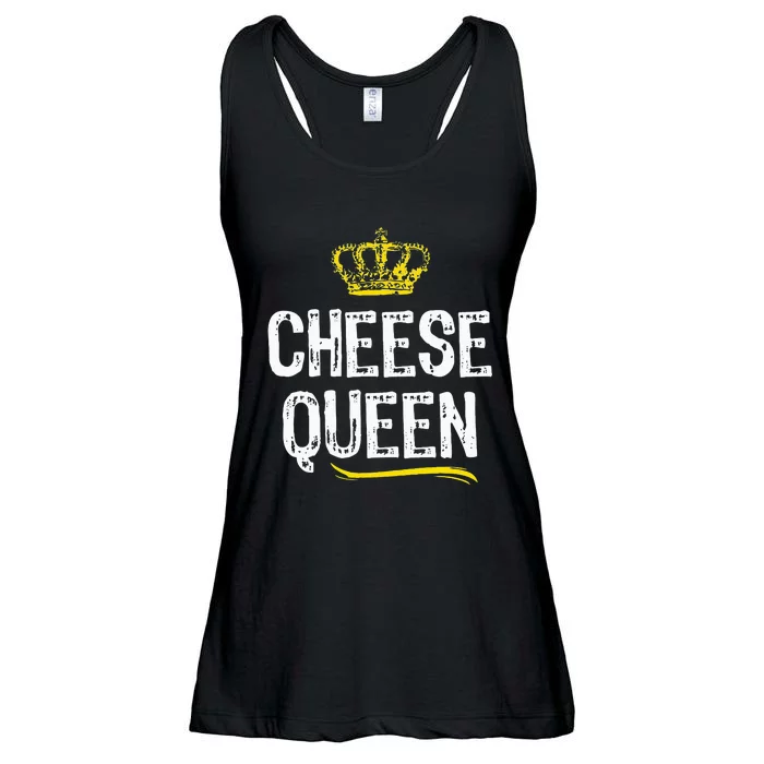 Cheese Queen Lover Funny Cool Cute Gift Ladies Essential Flowy Tank