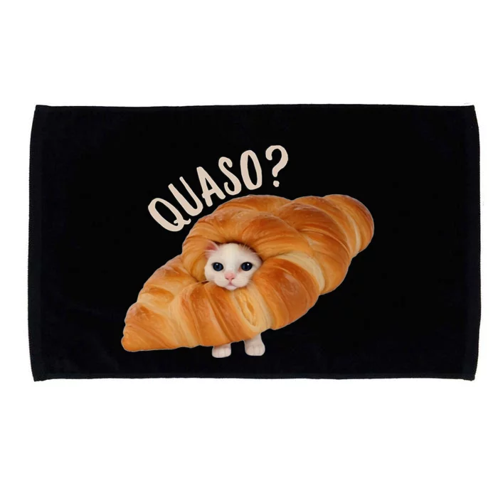 Croissant Quasocat Meme For Wo Vintage Croissant Microfiber Hand Towel