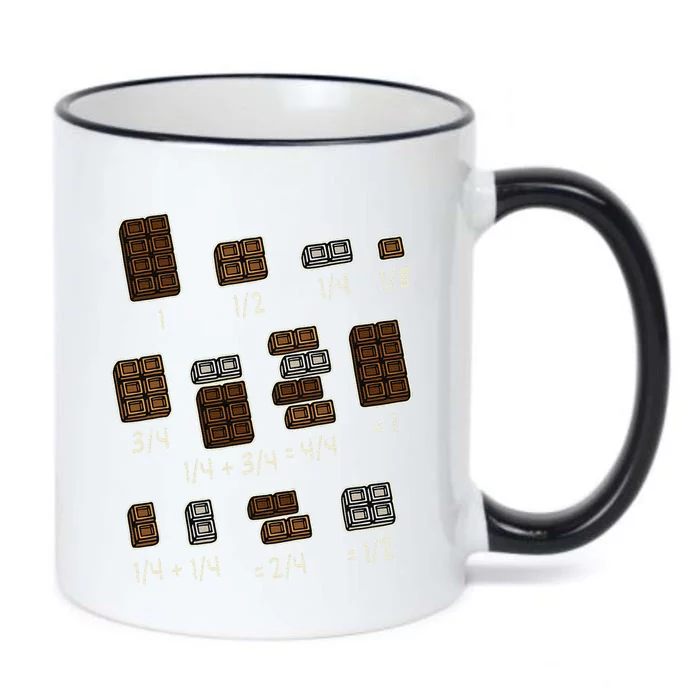 Chocolate Quick Maths Fraction Fractions Dear Math Teachers Black Color Changing Mug