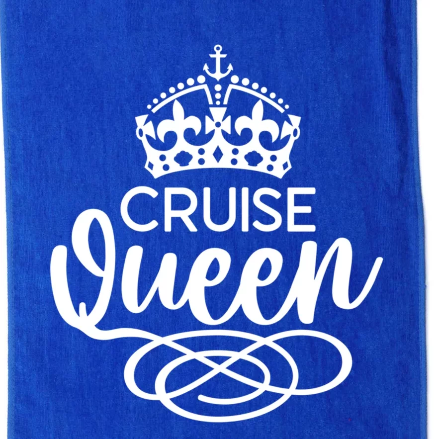 Cruise Queen Ocean Vacation Funny Gift Platinum Collection Golf Towel