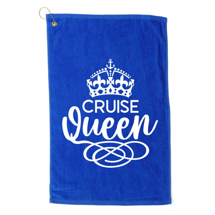 Cruise Queen Ocean Vacation Funny Gift Platinum Collection Golf Towel