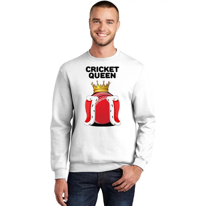 Cricket Queen Player Cricketer Pitch Bowler Coach Sweatshirt