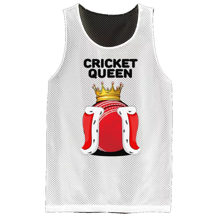 Cricket Queen Player Cricketer Pitch Bowler Coach Mesh Reversible Basketball Jersey Tank