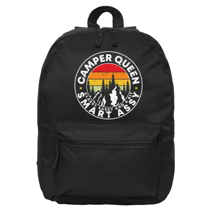 Camper Queen Smart Assy , Classy Sassy And A Bit Logo Camping 16 in Basic Backpack