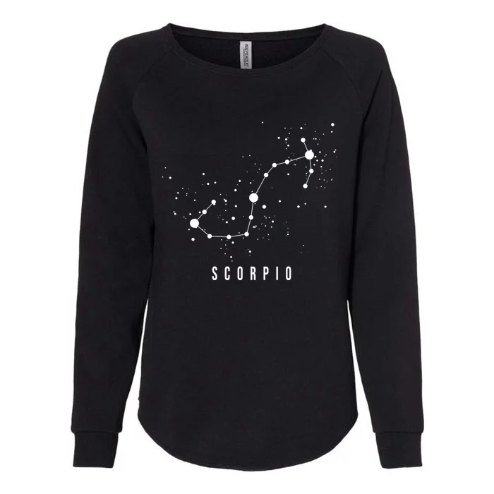 Constellation Quote Scorpio Constellation Cute Gift Science Gift Womens California Wash Sweatshirt