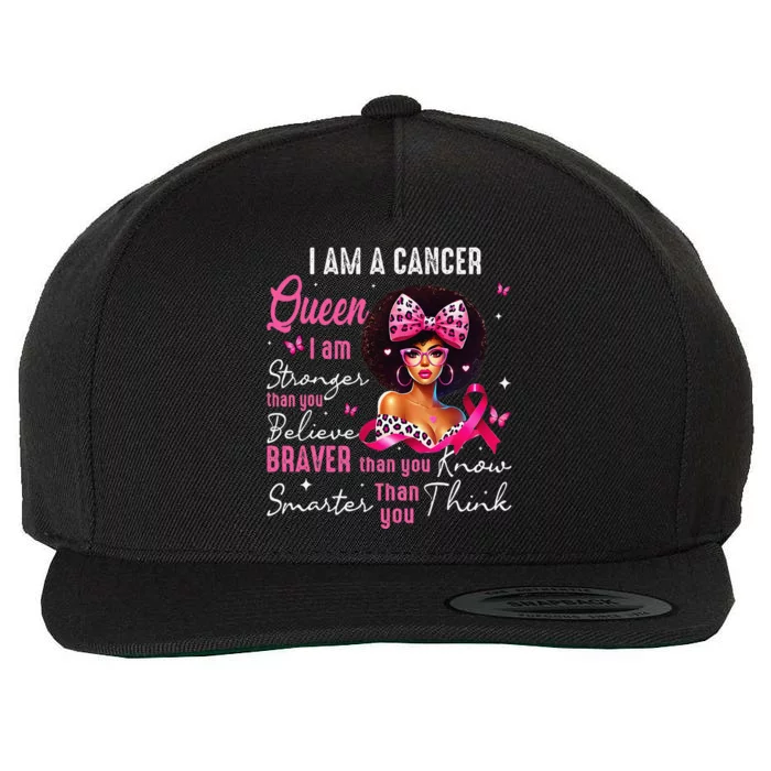 Cancer Queen Sweet As Candy Black Afro Women Birthday Wool Snapback Cap