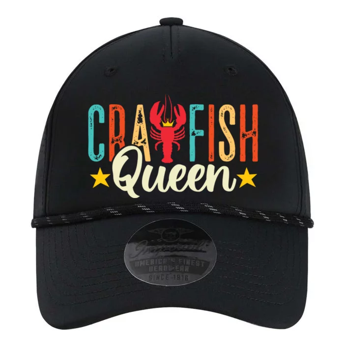 Crawfish Queen Vintage Retro Boil Season Lobster Gift Performance The Dyno Cap