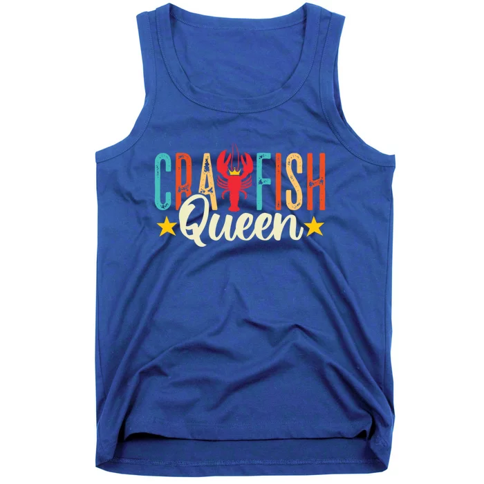 Crawfish Queen Vintage Retro Boil Season Lobster Gift Tank Top