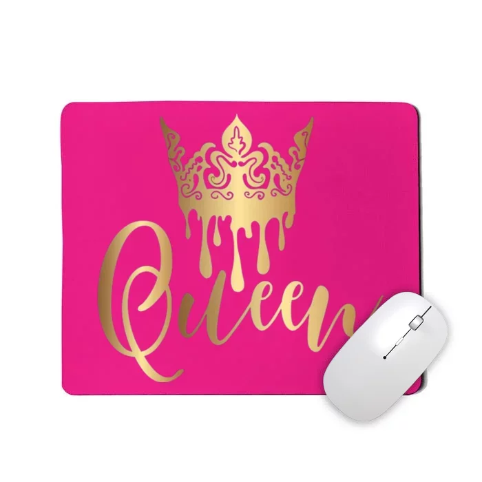 Cool Queen With Crown Mousepad