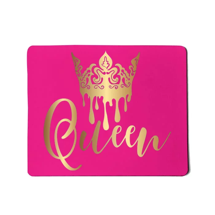 Cool Queen With Crown Mousepad