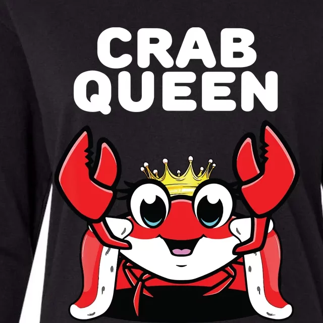 Crab Queen | Womens Crab Womens Cotton Relaxed Long Sleeve T-Shirt