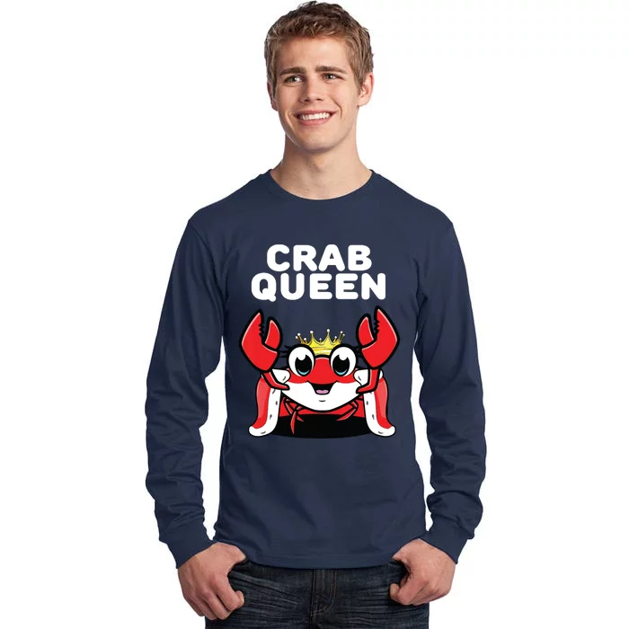 Crab Queen | Womens Crab Tall Long Sleeve T-Shirt