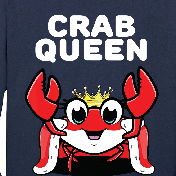 Crab Queen | Womens Crab Tall Long Sleeve T-Shirt