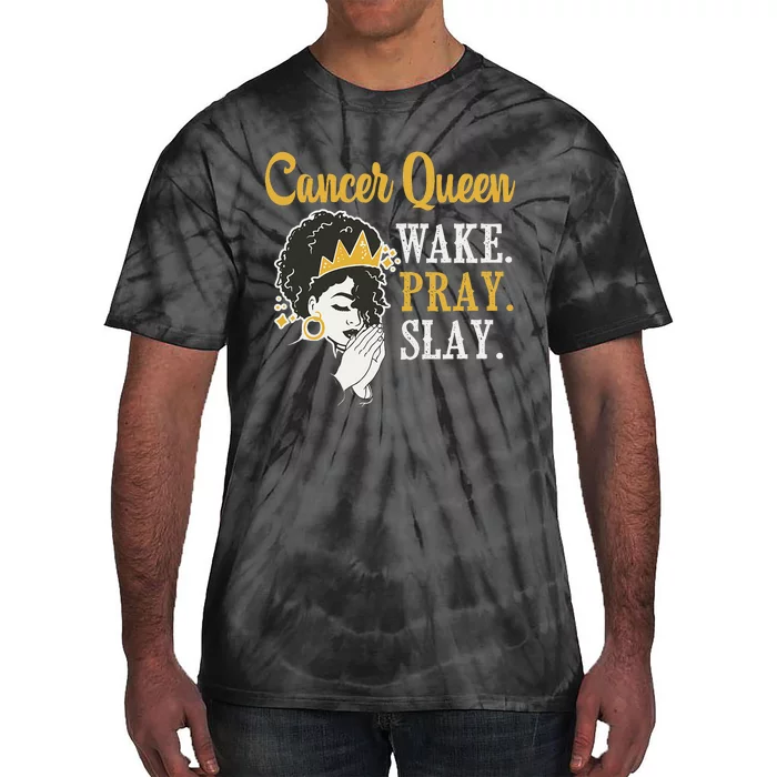 Cancer Queen Zodiac Sign Birthday Astrology Tie-Dye T-Shirt