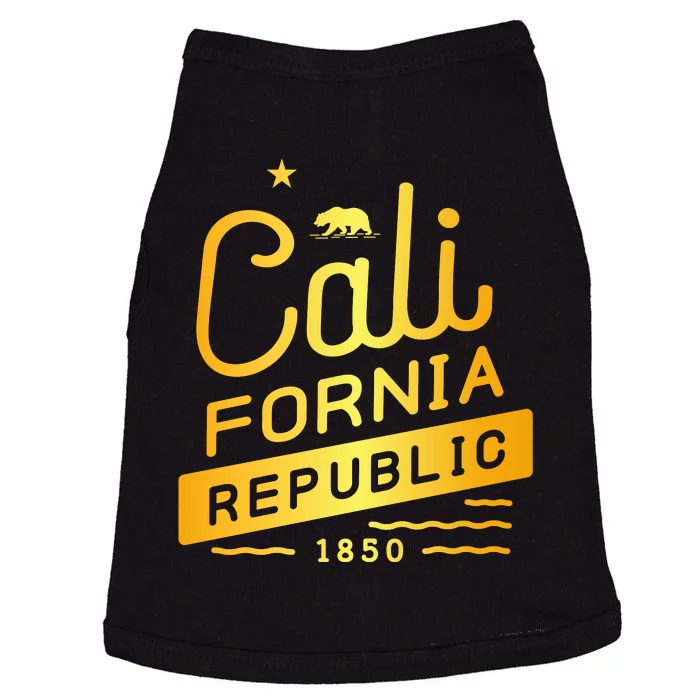 California Republic 1850 Gold Logo Doggie Tank