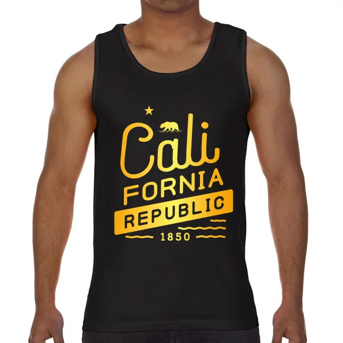 California Republic 1850 Gold Logo Comfort Colors® Tank Top