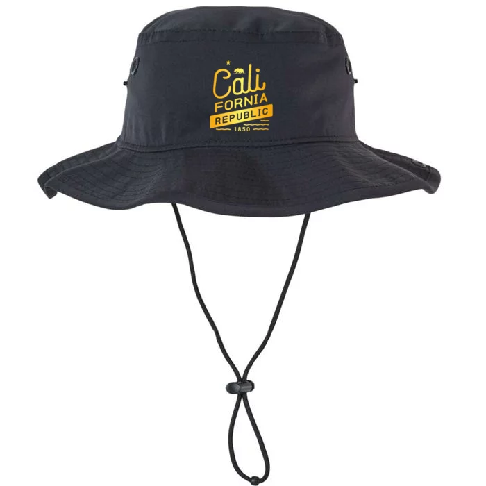 California Republic 1850 Gold Logo Legacy Cool Fit Booney Bucket Hat