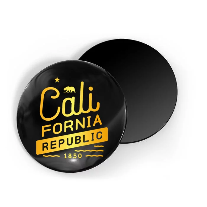 California Republic 1850 Gold Logo Magnet