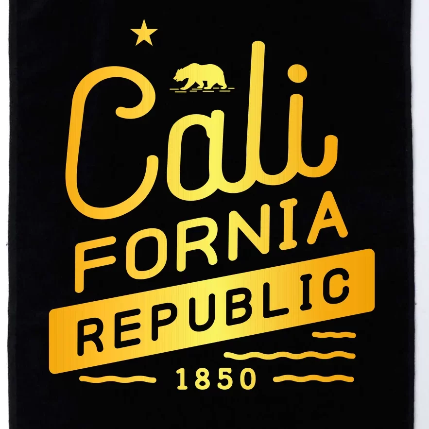 California Republic 1850 Gold Logo Platinum Collection Golf Towel