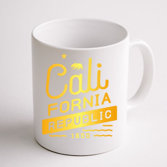 California Republic 1850 Gold Logo Front & Back Coffee Mug