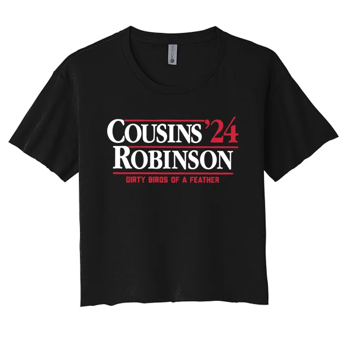 Cousins Robinson 24 Dirty Biros Of A Feather Women's Crop Top Tee