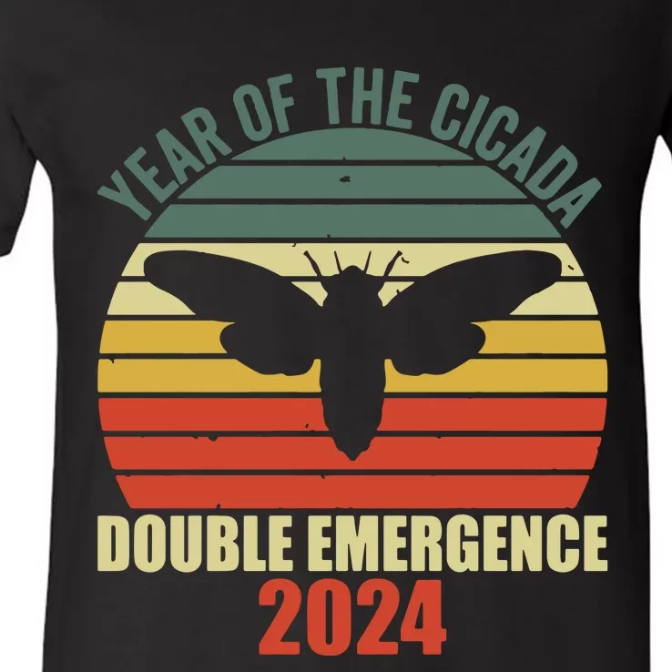 Cicada Retro 2024 Cicada V-Neck T-Shirt