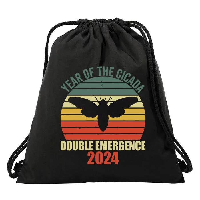 Cicada Retro 2024 Cicada Drawstring Bag