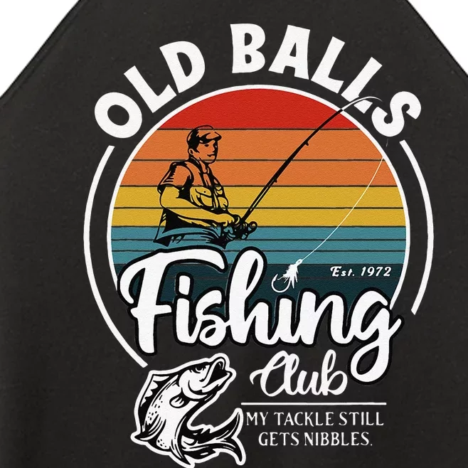 Cute Retro 50th Fishing Birthday 1972 For Over The Hill Fisherman Women’s Perfect Tri Rocker Tank