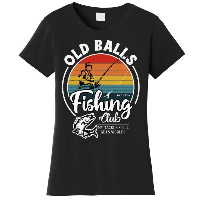 Cute Retro 50th Fishing Birthday 1972 For Over The Hill Fisherman Women's T-Shirt