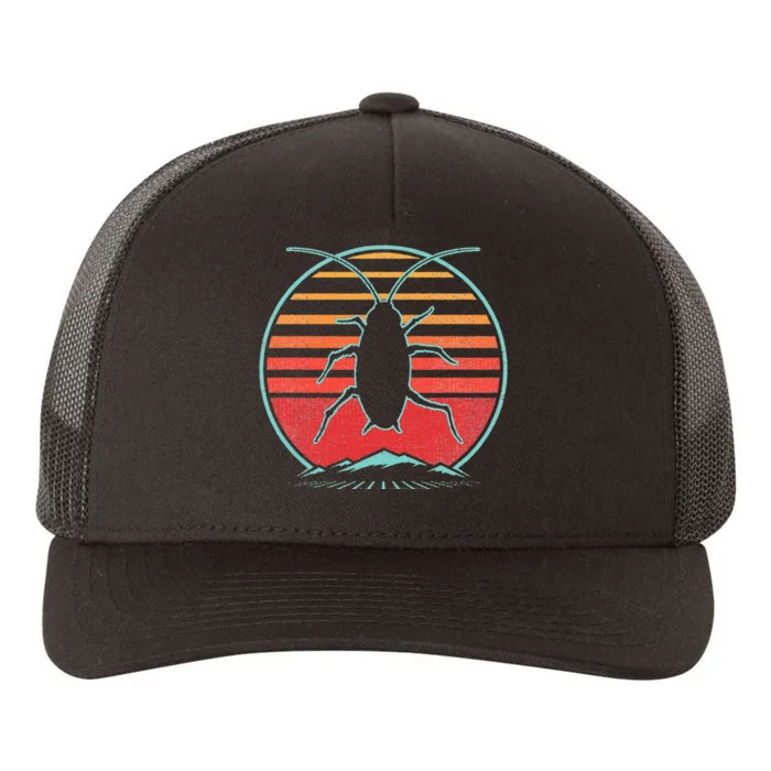 Cockroach Retro 80s Style Pest Control Exterminator Gift Yupoong Adult 5-Panel Trucker Hat