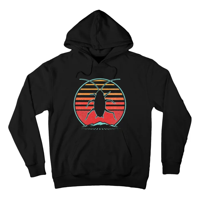 Cockroach Retro 80s Style Pest Control Exterminator Gift Hoodie