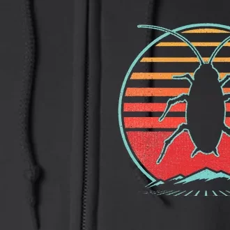 Cockroach Retro 80s Style Pest Control Exterminator Gift Full Zip Hoodie