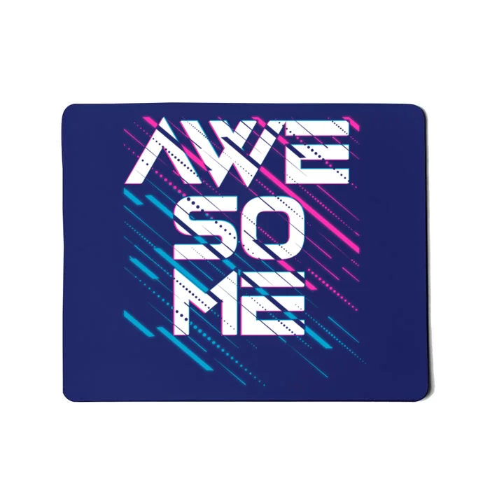 Cool Retro 80's Eighties Pattern Awesome Mousepad