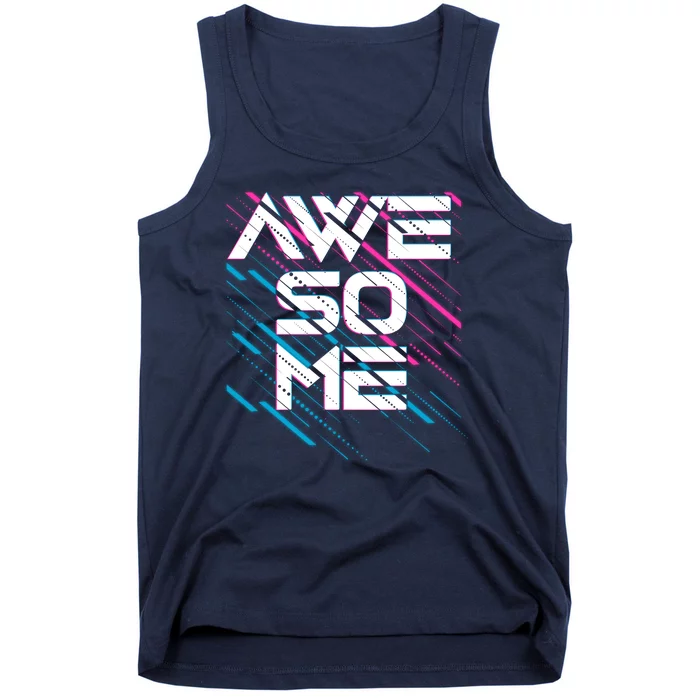 Cool Retro 80's Eighties Pattern Awesome Tank Top