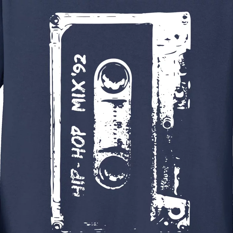 Cassette Retro 90s Style Kids Long Sleeve Shirt