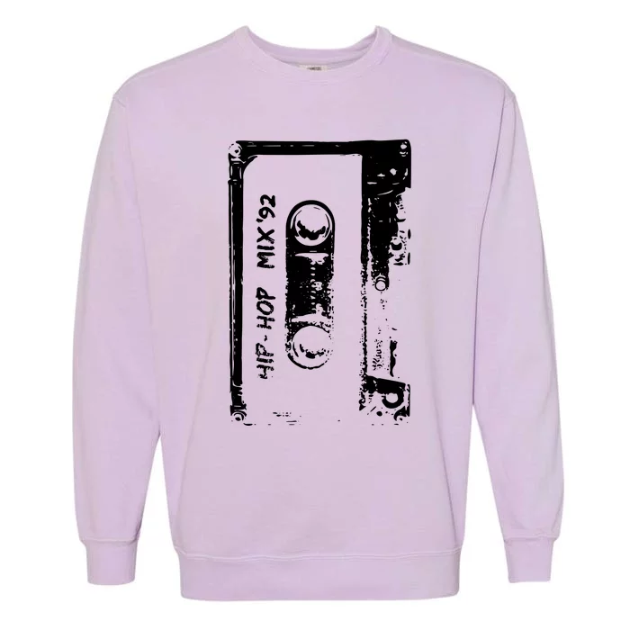 Cassette Retro 90s Style Garment-Dyed Sweatshirt