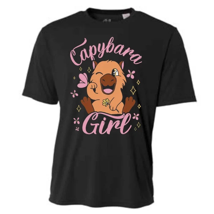 Capybara  Rodent Animals Capybaras Funny Capybara Cooling Performance Crew T-Shirt