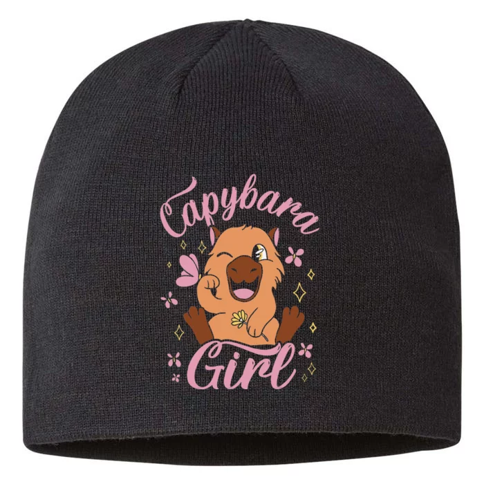 Capybara  Rodent Animals Capybaras Funny Capybara 8 1/2in Sustainable Knit Beanie