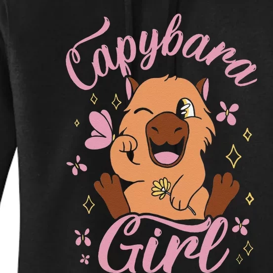 Capybara  Rodent Animals Capybaras Funny Capybara Women's Pullover Hoodie