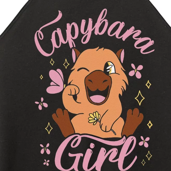 Capybara  Rodent Animals Capybaras Funny Capybara Women’s Perfect Tri Rocker Tank