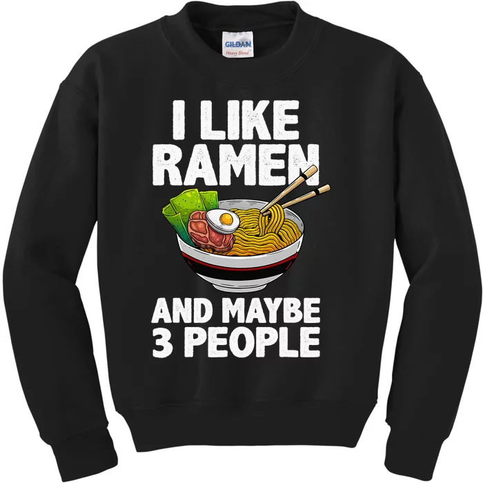 Cool Ra Anime Ra Noodle Soup Cup Noodles Kids Sweatshirt