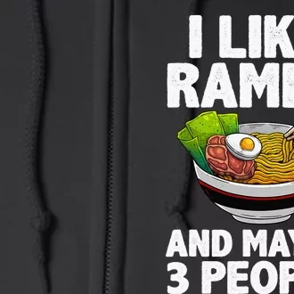 Cool Ra Anime Ra Noodle Soup Cup Noodles Full Zip Hoodie