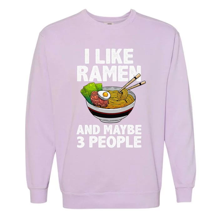 Cool Ra Anime Ra Noodle Soup Cup Noodles Garment-Dyed Sweatshirt