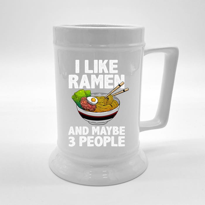 Cool Ra Anime Ra Noodle Soup Cup Noodles Front & Back Beer Stein