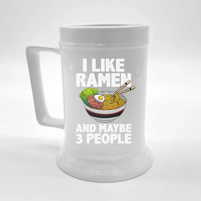 Cool Ra Anime Ra Noodle Soup Cup Noodles Front & Back Beer Stein